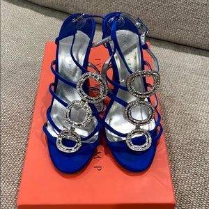 Blue formal heels